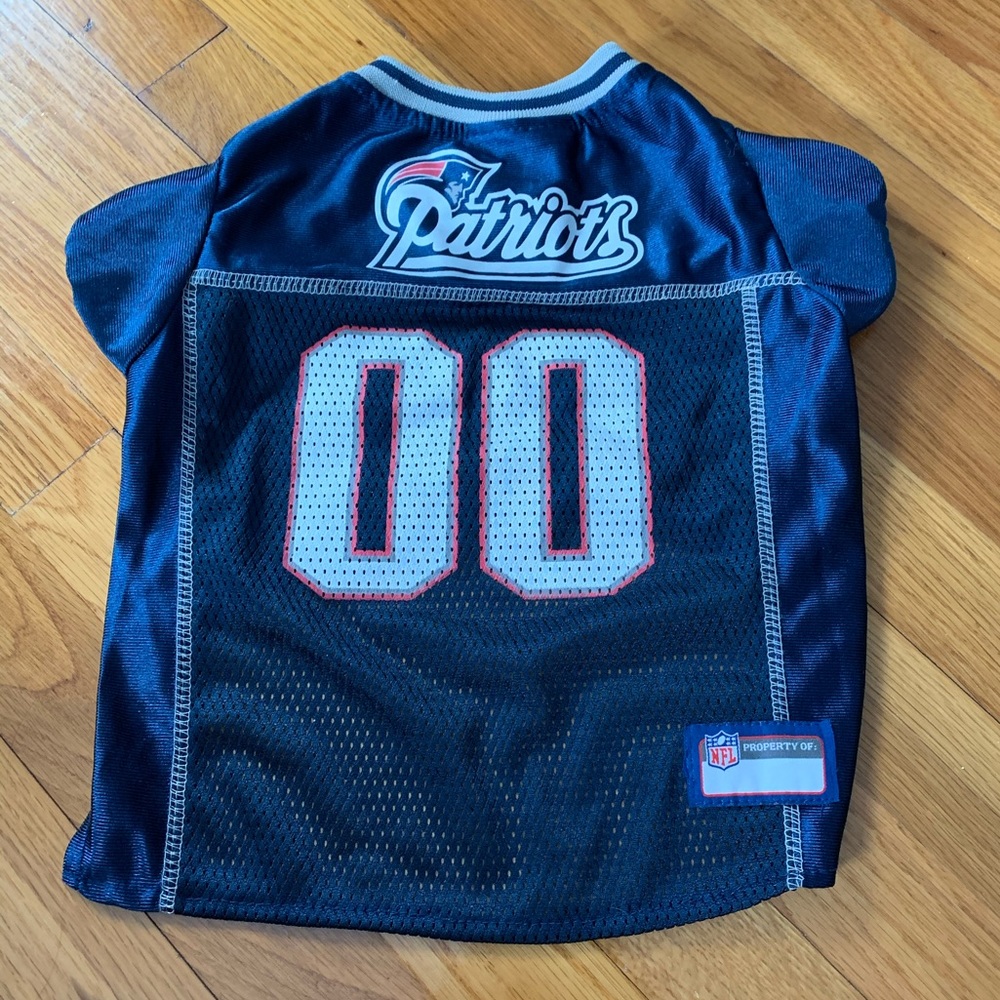 New England Patriots Dog Jersey Like New -Med